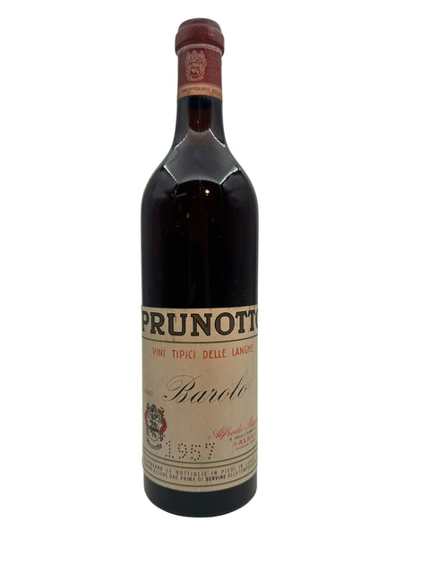 Flasche Rotwein Barolo Prunotto 1977
