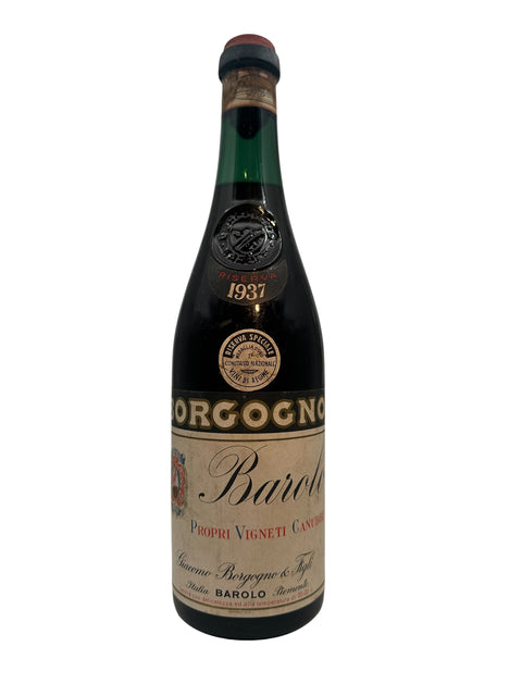 Barolo Borgogno 1937 Weinflasche