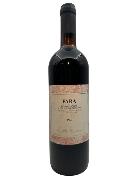 Flasche Rotwein Fara Colli Novaresi 1994