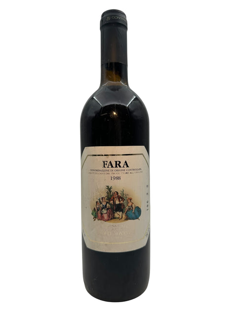 Flasche Rotwein Fara Cantine del Castello 1988
