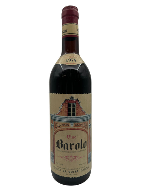 Flasche Barolo 1974 von Tenuta La Volta mit Etikett
