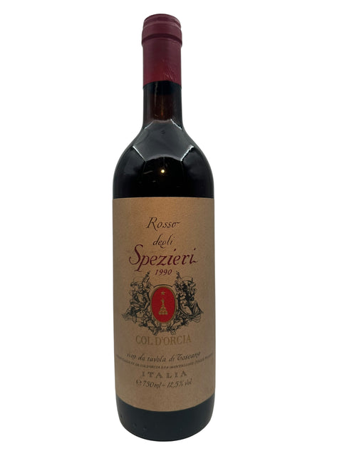 Flasche Rosso degli Spezieri Col d'Orcia 1990