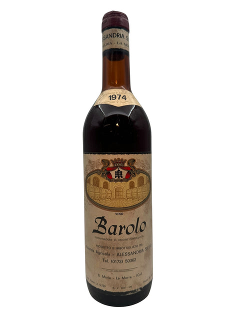 Barolo Alessandria 1974 Weinflasche