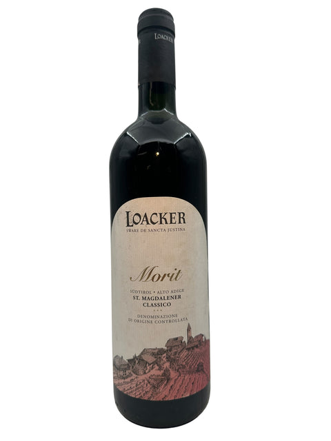 Flasche Rotwein Morit Loacker 2021 aus Südtirol