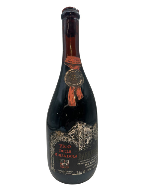 Flasche Pico della Mirandola 1977 mit Etikett