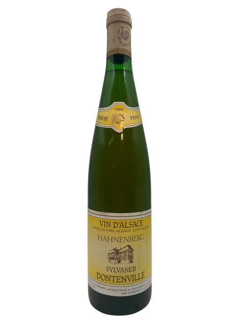 Flasche Sylvaner Dontenville 1989 Weißwein aus dem Elsass