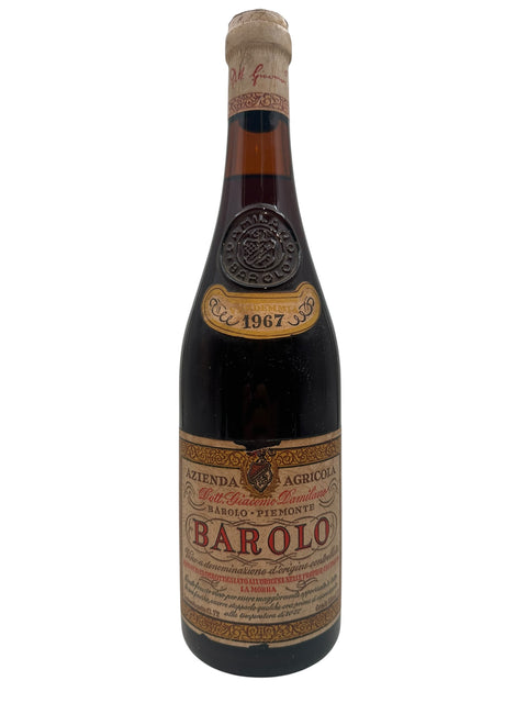 Etikett von Barolo Giacomo Pannunzio 1967 mit detailliertem Design