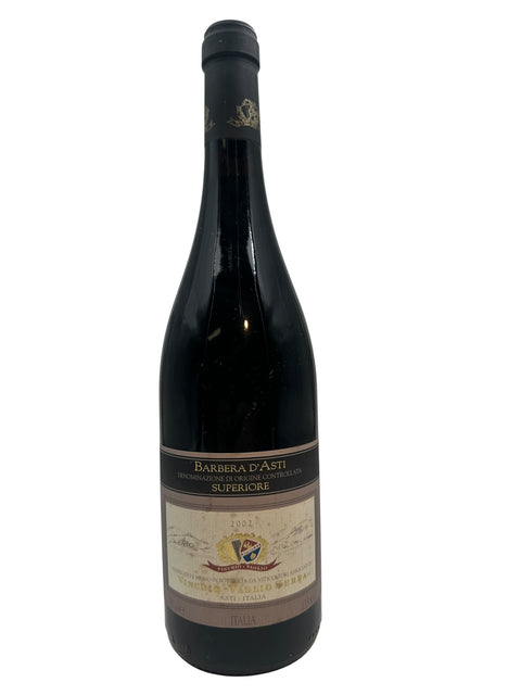 Flasche Rotwein Barbera d'Asti Vinchio Vaglio 2002