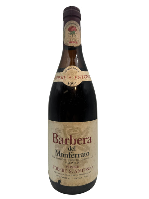 Flasche Rotwein Barbera del Monferrato Podere S. Antonio 1991