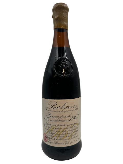 Flasche Barbaresco Luigi Bosca 1967 italienischer Rotwein