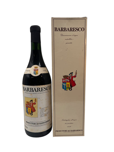 Barbaresco 1990 Flasche mit Originalverpackung