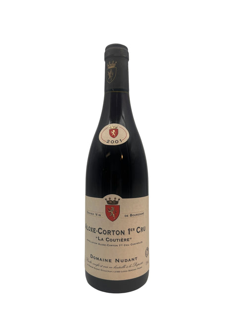 Flasche Aloxe-Corton Domaine Nudant 2001 Rotwein