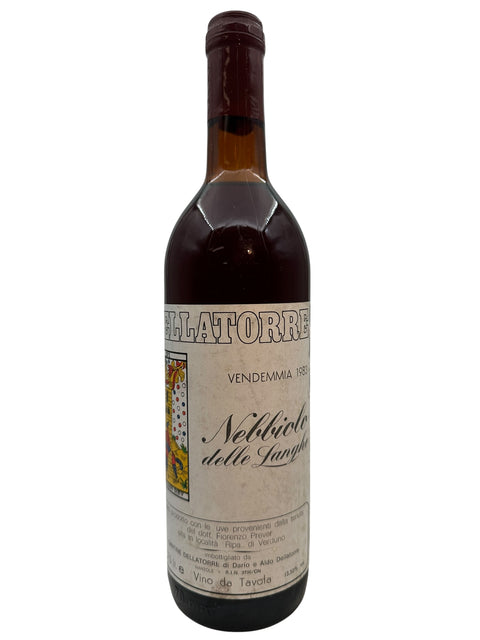 Flasche Nebbiolo delle Langhe von Dellatorre, Jahrgang 1983