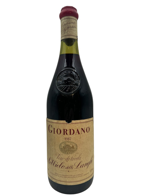 Flasche Nebbiolo delle Langhe Giordano 1987