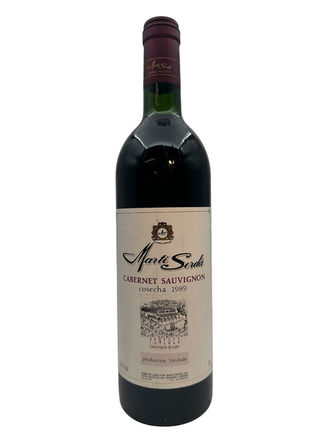 Flasche Cabernet Sauvignon Martí Serdà 1989 aus Penedès