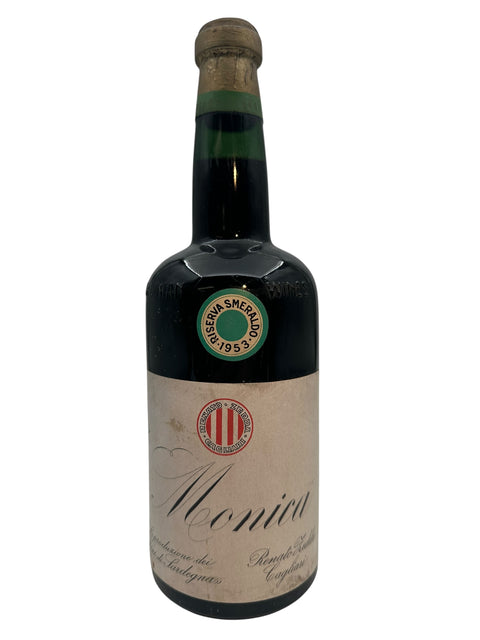 Flasche Rotwein Monica Renato Gedda 1953