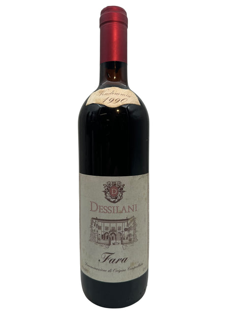 Eine Flasche Rotwein Fara Dessilani 1990