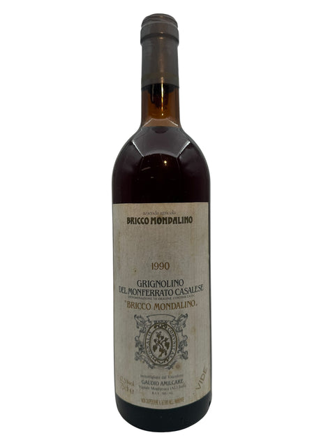 Grignolino del Monferrato Casalese Bricco Mondalino 1990 Rotweinflasche