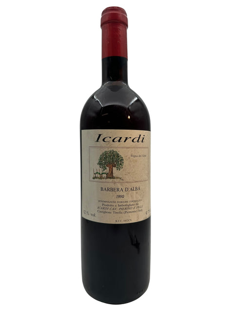 Flasche Rotwein Barbera d'Alba Icardi 1990