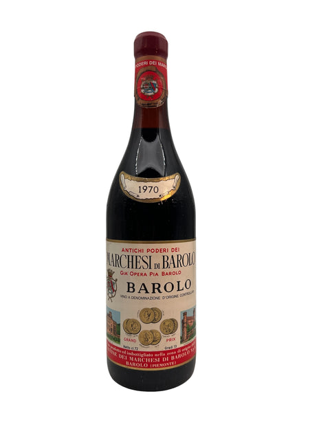 Flasche Rotwein Barolo Marchesi di Barolo 1970