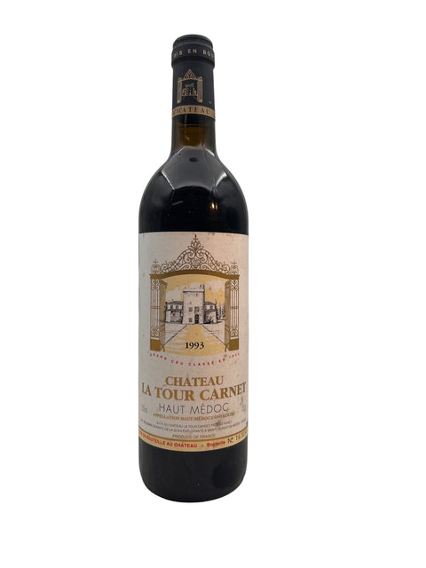 Flasche Rotwein Château La Tour Carnet 1993 aus Haut-Médoc