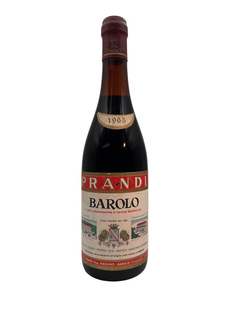 Barolo Prandi 1965 Flasche