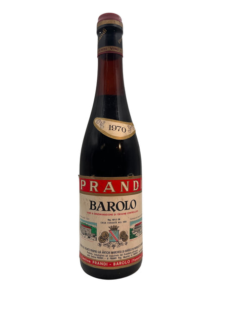 Flasche Barolo Prandi 1970 – italienischer Rotwein