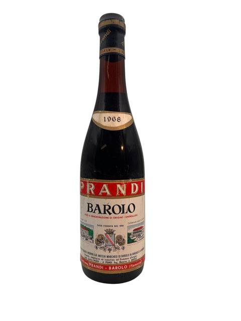 Flasche Rotwein Barolo Prandi 1968