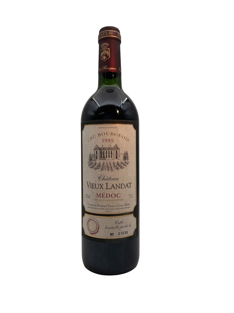 Flasche Rotwein Château Vieux Landat 1995 aus dem Médoc
